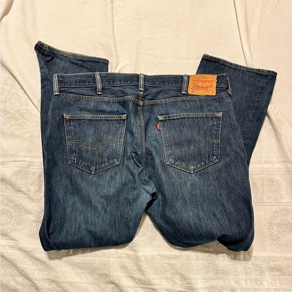Men’s Levi’s Classic Button Fly Blue Jeans